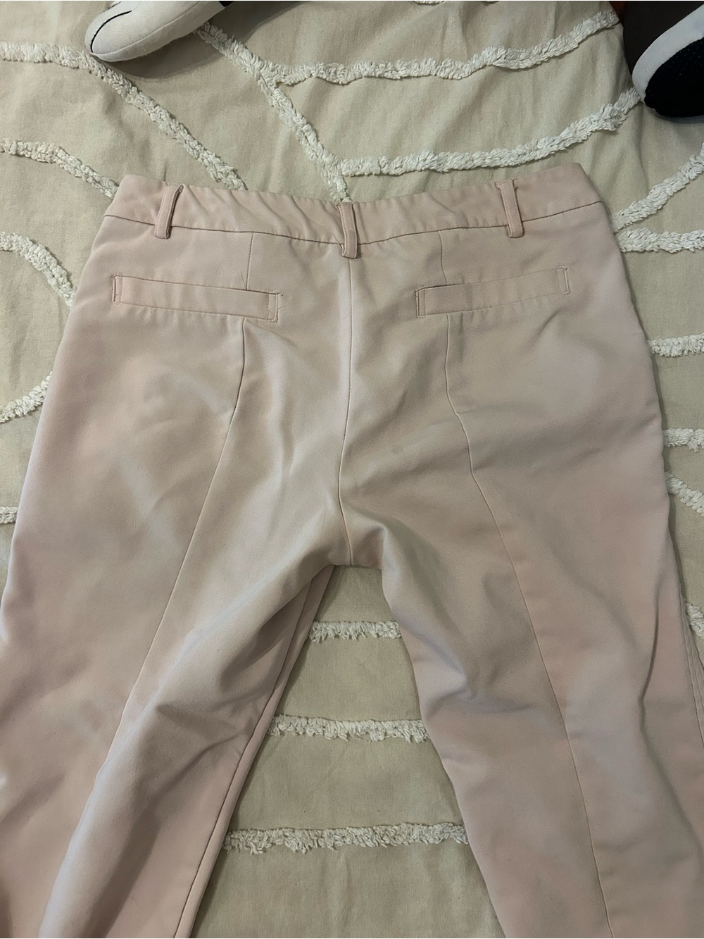Adrienne Vittadini Light Pink Straight-Leg High-Rise Pants - Picture 4 of 6